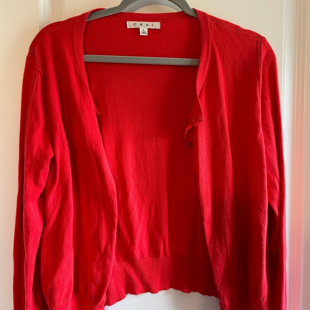 Coral cardigan